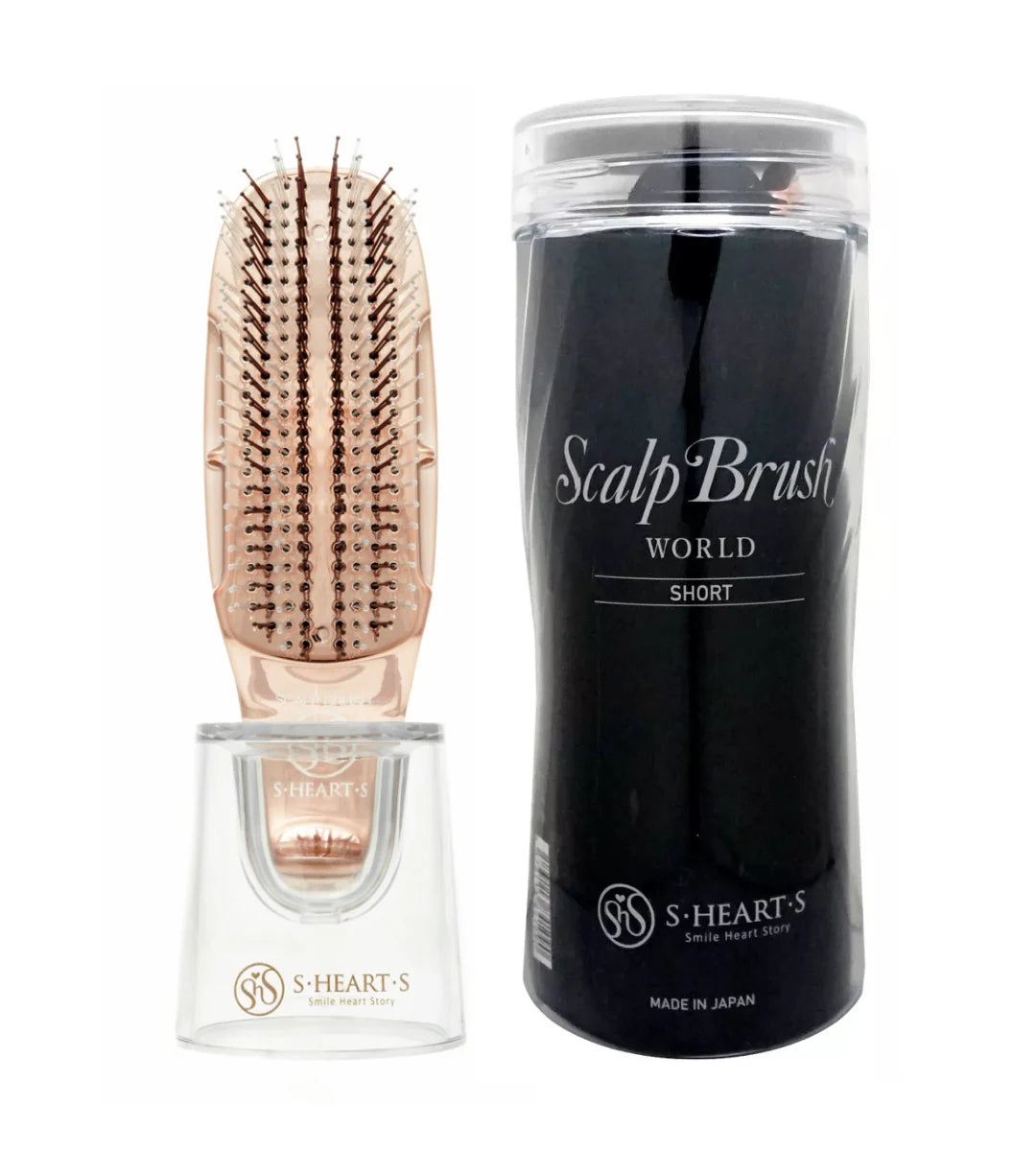S-HEART-S Scalp Brush World Premium Short Pink Gold